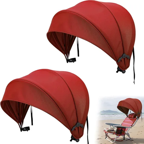 DaisyInner 2 piezas de silla de playa sombrilla plegable extra grande con abrazadera ajustable para playa, camping, pesca, sala de estar al aire