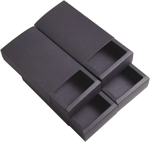 Miniatura 29 de BENECREAT Paquete de 30 cajas rectangulares de papel kraft marrón de 3.3 x 2.3 x 1 pulgadas con ventana transparente para regalos de boda, fiesta