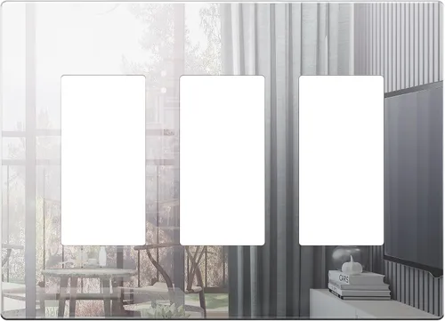 Miniatura 44 de LIDER Placa de pared decorativa sin tornillos para interruptor, resistente a los impactos, plexiglás de acrílico espejado, renovación moderna