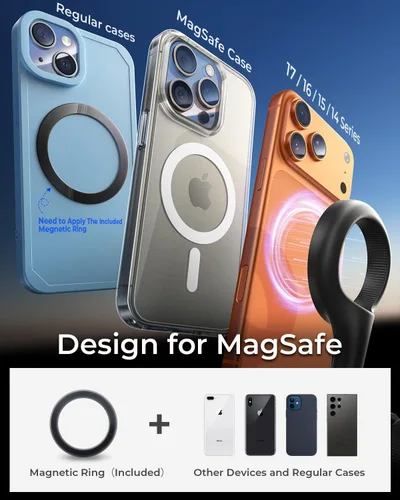 Miniatura 8 de MRGLAS Soporte para automóvil MagSafe [40 imanes fuertes mejorados 2025] [rotación de 360°] Soporte magnético para teléfono de ventilación de aire