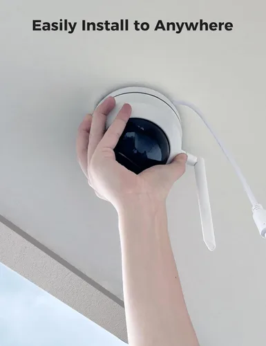Miniatura 3 de Hiseeu Cámara de seguridad inalámbrica PTZ de 5MP para exteriores, a prueba de explosiones, detección de movimiento de seguimiento automático