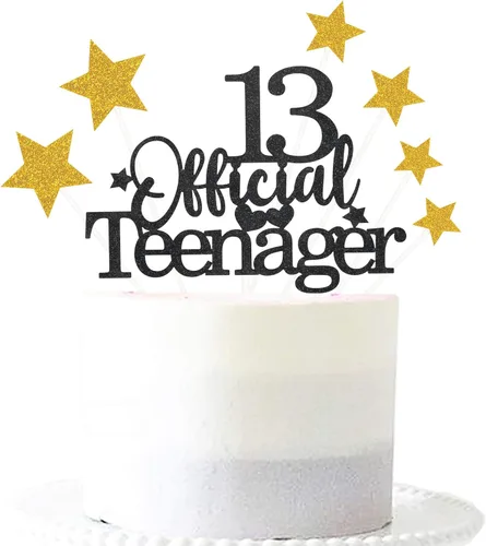 Miniatura 25 de Decoración brillante para tarta de primer cumpleaños feliz con estrella, adornos personalizados para tarta de 1 cumpleaños, decoraciones de fiesta
