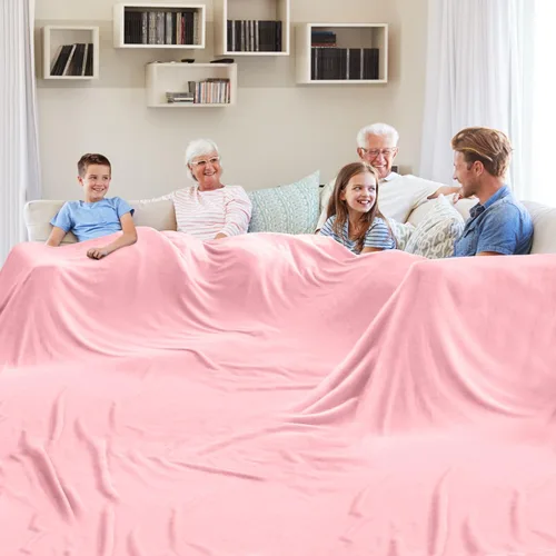 Miniatura 10 de Edenleaf Manta de gran tamaño de 120 x 120 pulgadas, compañera gigante para cama, sofá, viajes y campamento, manta suave extra grande que se adapta