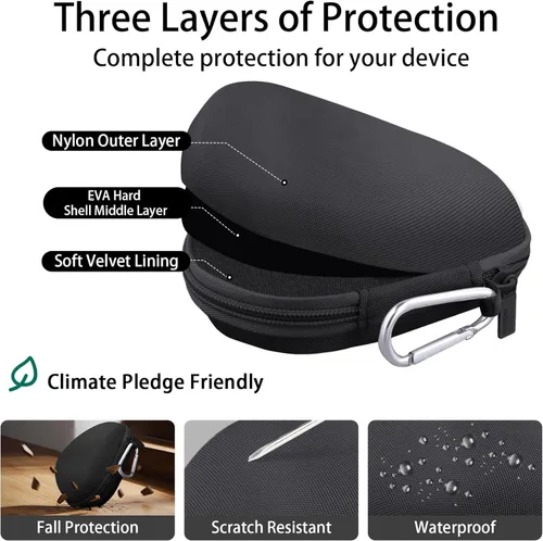 Miniatura 6 de co2CREA Carcasa rígida de repuesto para mouse inalámbrico avanzado Logitech MX Master 4/MX Master 3 Master 3S (estuche negro grafito)