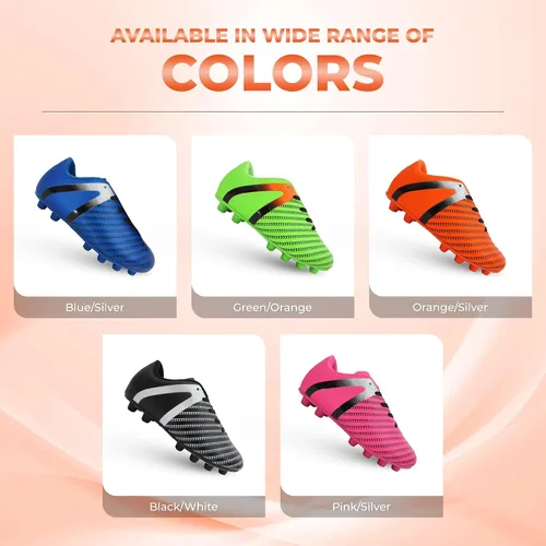 Miniatura 7 de Vizari USA Impact - Botines de fútbol para niños, zapatos de fútbol firme para jóvenes, diseño transpirable para niños pequeños, niños pequeños