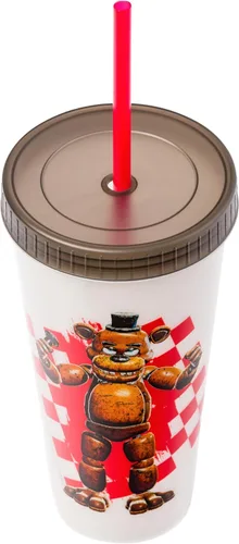 Miniatura 5 de Silver Buffalo Five Nights at Freddy's - Paquete de 4 vasos de plástico que cambian de color con Freddy Fazbear, Bonnie, Chica y Foxy, 24 onzas