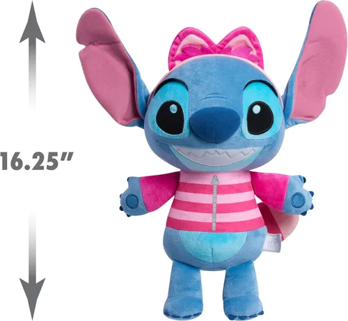 Miniatura 3 de Just Play Disney100 Years of Wonder Stitch as Cheshire Cat - Animal de peluche grande, juguetes para niños a partir de 2 años