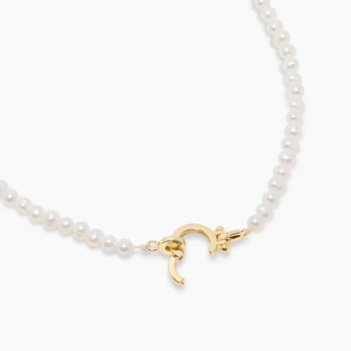 Miniatura 2 de gorjana Collar con cuentas para mujer, chapado en oro de 18 quilates, Fibra natural, No aplicable