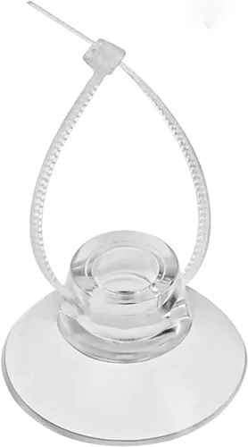 Miniatura 8 de Pawfly Paquete de 10 ventosas con 20 bridas ajustables para acuario, pecera, unión, musgo, camarones, esquivar nido