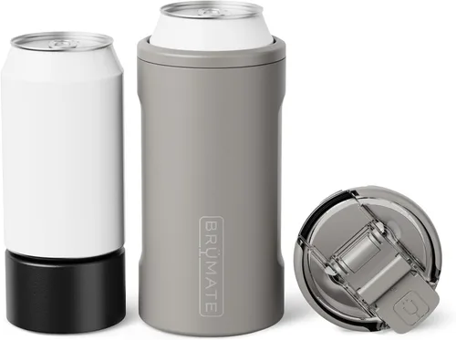 Miniatura 8 de BrüMate Hopsulator Trio - Enfriador de latas aislado 3 en 1 para latas de 12 o 16 onzas + vaso 100 % a prueba de fugas con tapa, aislado
