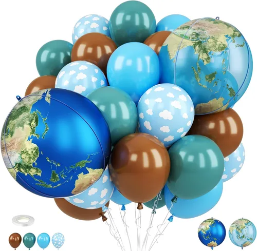 Miniatura 19 de Globos de Casino, Globos Metálicos Negros Rojos Dorados de 12 Pulgadas con Confeti y Dados de Lámina para Decoración de Fiesta Temática de Juego