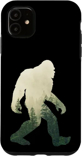 Miniatura 8 de iPhone 12 Pro Max Bigfoot figura Sasquatch Yeti Nature doble caso de exposición
