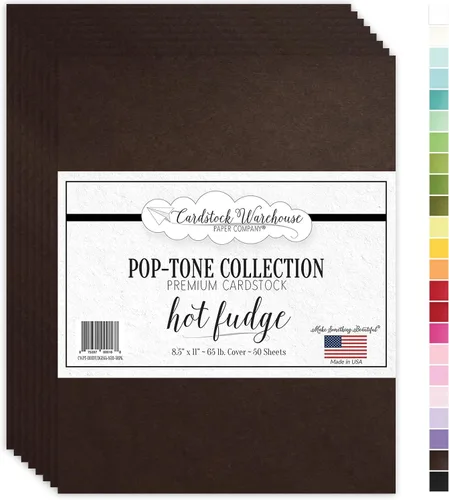 Miniatura 17 de Cardstock Warehouse Papel de Cartulina Pop-Tone Negro Licor de Anis – 50 Hojas, 8.5 x 11" - 65 lb / 175 GSM Cartulina Negra Premium para Corte