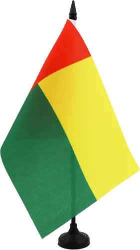 Miniatura 35 de AZ FLAG Sierra Leone Bandera de mesa 5'' x 8'' - Bandera de escritorio de Sierra Leona 21 x 14 cm - Bastón y base de plástico negro