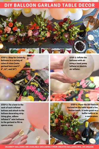Miniatura 6 de Bolsa de globos, 72 unidades globos de látex de varios