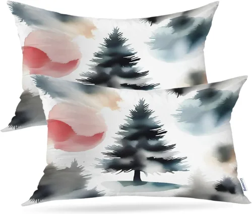Miniatura 19 de Batmerry Juego de 2 fundas de almohada decorativas con estampado floral gris y blanco de 18 x 18 pulgadas, estilo victoriano con patrón de flores