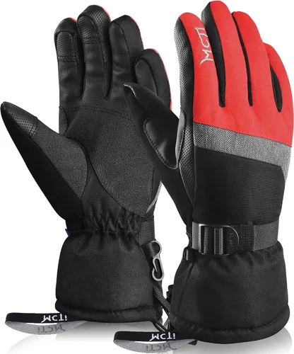 Miniatura 12 de MCTi Guantes de esquí, impermeables, para snowboard y nieve, 3M, Thinsulate, para clima frío, para mujer, para invierno, con pantalla táctil