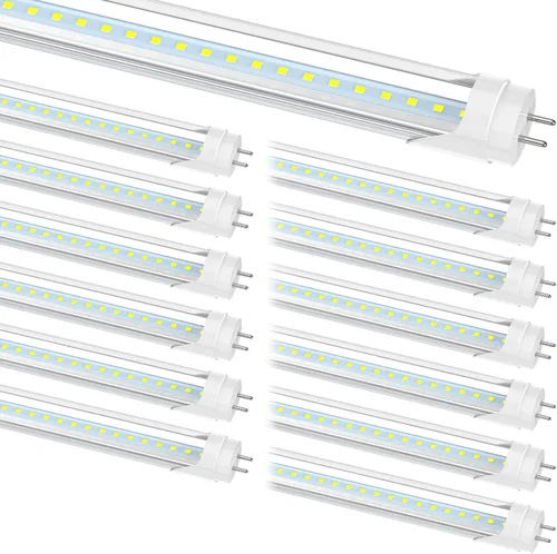 Miniatura 10 de JESLED Tubo de Luz LED T8 de 2 Pies, 10W (Equivalente a 24W), Luz de Día de 5000K, 1120LM, Bombilla LED Tipo A+B de 24 Pulgadas, Plug & Play