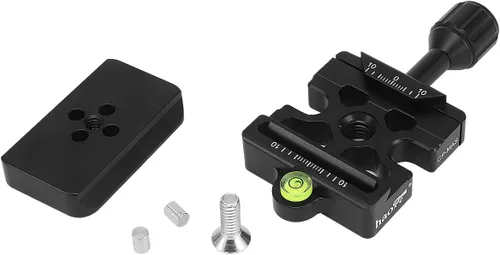 Miniatura 9 de Haoge Convertidor de adaptador Boss hembra a macho con abrazadera de liberación rápida compatible con Arca Swiss de 2.283 in para trípode Manfrotto
