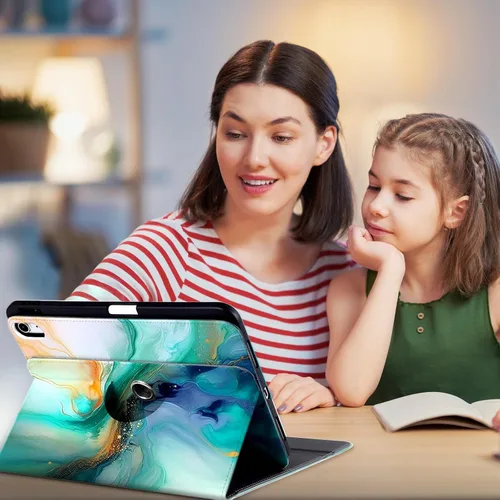 Miniatura 8 de Funda giratoria para iPad Air 5ª generación 2022, iPad Air 4ª generación 2020, iPad Air m2 de 11 pulgadas 2024, para Apple Air 5/4 10.9 y 6ª Noche