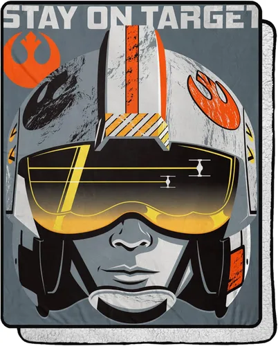Northwest Star Wars - Manta Sherpa de seda táctil, 40 x 50 pulgadas, vista de visera