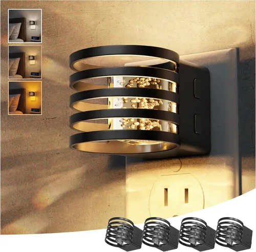 Miniatura 16 de L LOHAS LED Luz nocturna, luces nocturnas de burbujas enchufables a la pared, 3000 K/4000 k/5000 K, luz nocturna de temperatura de color ajustable