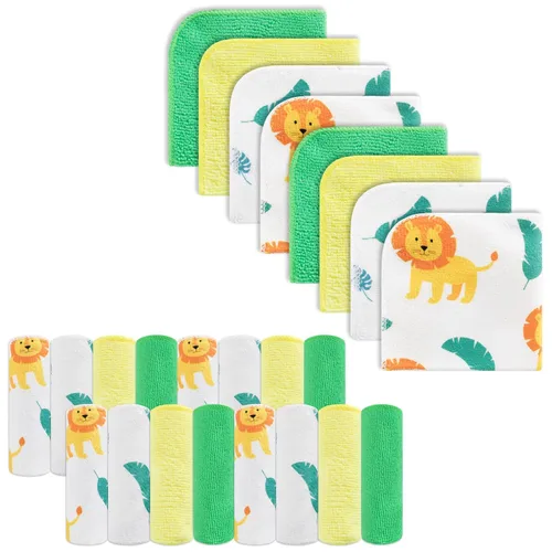 Miniatura 17 de softan Toallitas para bebé, paquete de 24 toallitas de baño para bebé extrasuaves y ultra absorbentes, toallitas faciales para bebé unisex