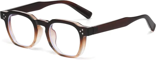 Miniatura 15 de AIEYEZO Lentes retro de luz azul para hombres y mujeres, anteojos cuadrados con marco grueso, gafas de computadora vintage de moda
