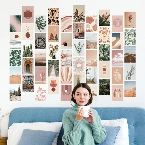 Miniatura 5 de Artivo Kit de collage de pared bohemio para niñas adolescentes, bonita decoración de habitación, imágenes estéticas de decoración de pared