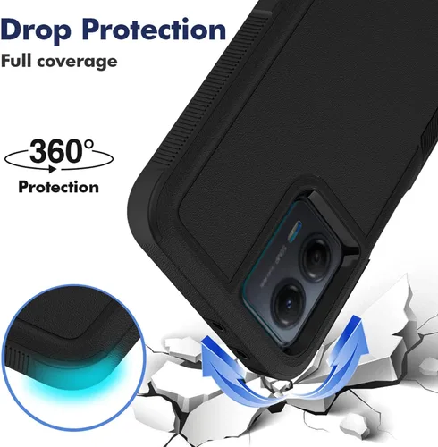 Miniatura 3 de Funda para Moto G 5G 2023 / Moto G Power 5G 2023: funda protectora de doble capa de servicio pesado resistente para teléfono celular a prueba
