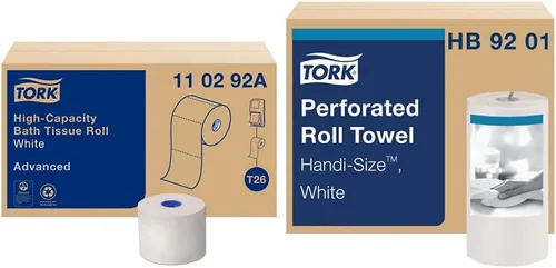 Miniatura 12 de Tork Rollo de papel higiénico de alta capacidad T26, avanzado, 2 capas, 36 x 1000 hojas, 110292A