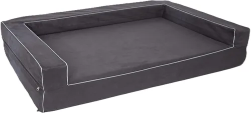 Miniatura 2 de Cama ortopédica para perros grande de 48 x 30 x 9 pulgadas, cama de espuma viscoelástica sólida para aliviar la artritis y displasia de cadera
