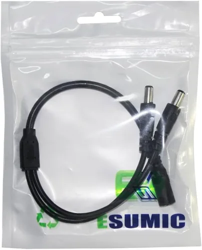 Miniatura 3 de ESUMIC® corriente continua hembra a macho divisor cable Adaptador para luces de tira LED.