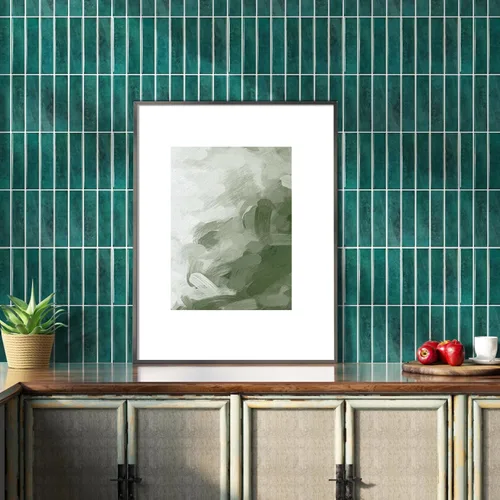 Miniatura 20 de Azulejos autoadhesivos para despegar y pegar, diseño mate más grueso de 12 x 12 pulgadas, para despegar y pegar en muro de cocina (negro ceniza)