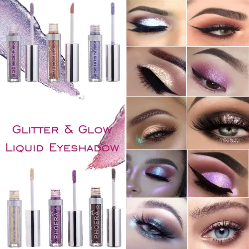 Miniatura 3 de Sombra de ojos líquida, resistente al agua, brillo brillante, fácil de usar, delineador de ojos de larga duración, lápiz de ojos, cosméticos de Crema