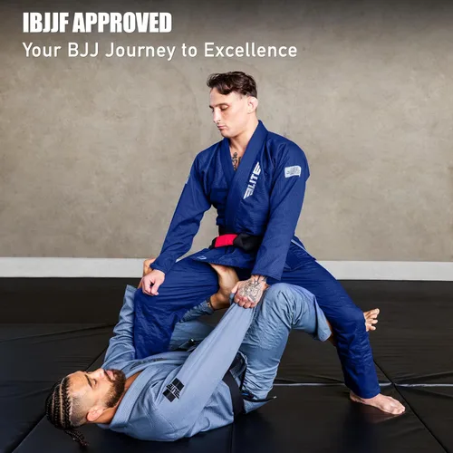 Miniatura 6 de Elite Sports - Kimono para hombres, gi, aprobado por la IBJJF, tela pre-encogida con cinturón para Jiu Jitsu brasileño (ver guía de tallas)