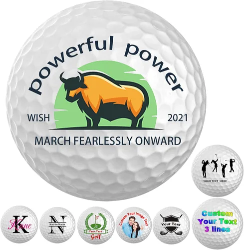 Miniatura 13 de Pelotas de golf personalizadas con logotipo de nombre de imagen para hombres y mujeres, puedes personalizar padrinos de boda únicos, regalo