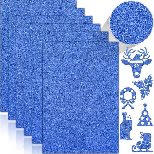 Miniatura 17 de 24 hojas de papel de cartulina con purpurina negra, A4, papel brillante premium para álbumes de recortes, proyectos de bricolaje, decoración