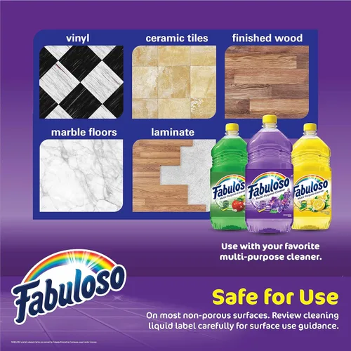 Miniatura 6 de Guante de limpieza de microfibra Fabuloso, morado, talla única - Libre de pelusas, sin arañazos para superficies y muebles - Paño de mano sin polvo