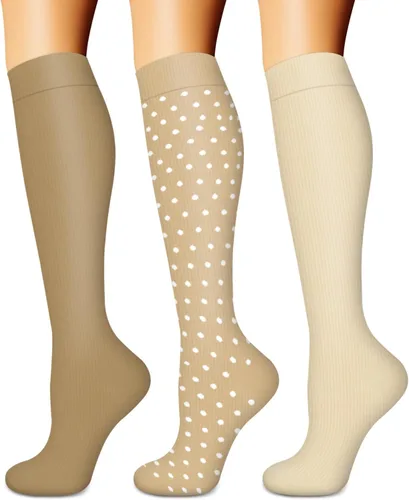 Miniatura 78 de Calcetines de compresión para mujeres y hombres (3 pares) – El mejor apoyo para enfermeras, correr, senderismo, recuperación y calcetines de vuelo