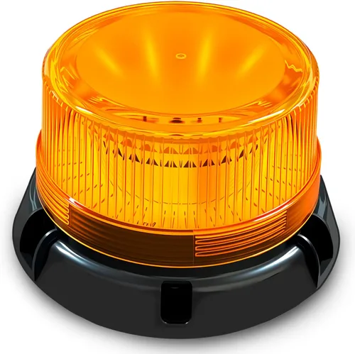 Luces estroboscópicas inalámbricas ámbar para camiones, luz LED recargable de 3600 mAh con base magnética y ventosa, luces de precaución de peligro