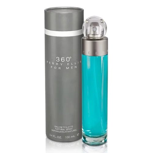Perry Ellis 360° Eau De Toilette en aerosol para hombres - Colonia masculina, perfume de larga duración, EDT, fragancia con notas de bergamota,