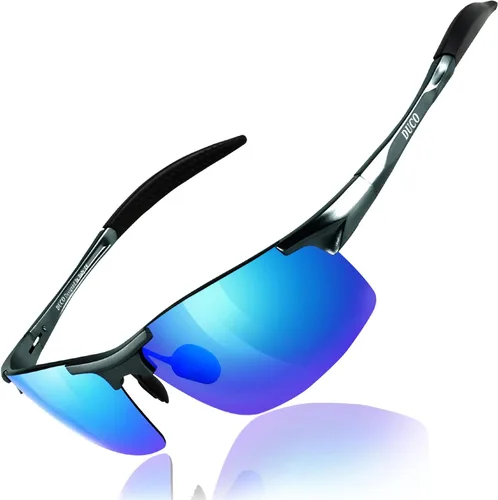 Duco - Gafas de sol deportivas polarizadas para hombre con protección UV 8177s