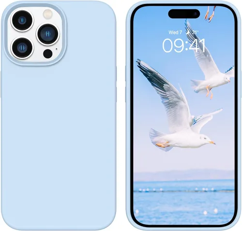 Miniatura 22 de GUAGUA Funda compatible con iPhone 17 Pro Max de 6.9 pulgadas, silicona líquida, goma de gel suave, delgada, forro de microfibra delgada