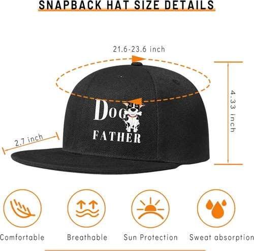 Miniatura 2 de Motorcycle Skull Hat Flat Bill Hats for Men Snap Backpack Mens Hats Snapback Baseball Cap for Teens Boys