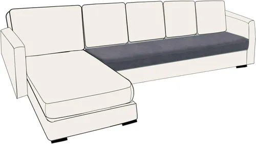 Miniatura 142 de UNBBRRL Fundas de cojín de asiento para sofá, elásticas, funda de cojín individual para sofá, fundas de cojín para sofá, fundas de héroe protegen