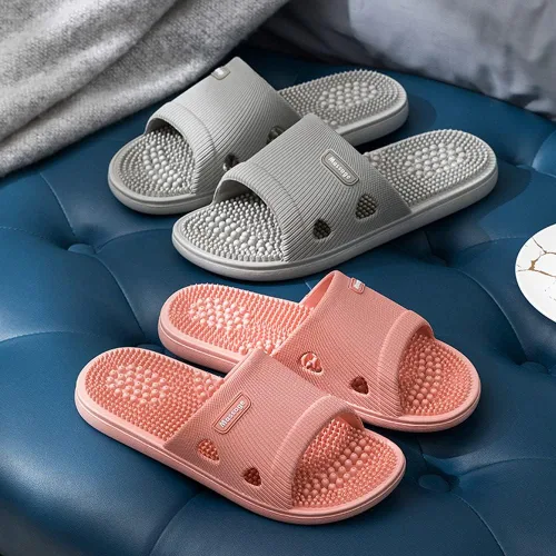 Miniatura 3 de Zapatillas de masaje de acupresión para fascitis plantar para mujeres, zapatillas de acupuntura para artritis, neuropatía, alivio del dolor