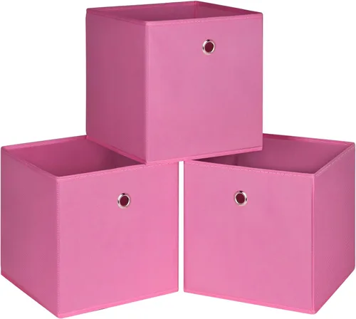 Miniatura 30 de Cubos de Almacenamiento Plegables Negros Contenedores, Cubos de Almacenamiento de Tela de 11 Pulgadas, Cajas de Almacenamiento de Tela, Cubos