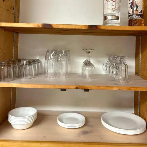 Miniatura 5 de Revestimiento de estante para armarios de cocina de 10 pulgadas de ancho x 20 pies, no adhesivos, antideslizantes, impermeables, de agarre fuerte