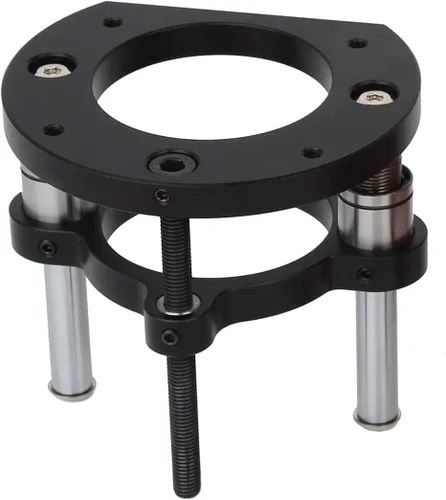 Miniatura 6 de Elevador de enrutador ajustable para máquina de recorte universal de 65 mm de diámetro, base de enrutador de aluminio debajo de la mesa para placa